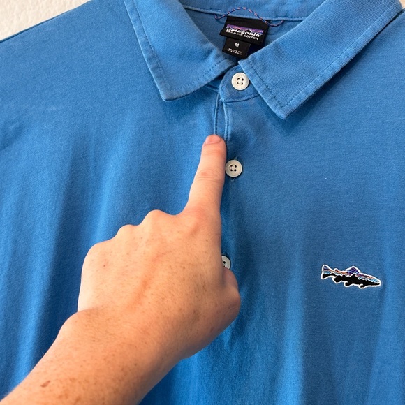 Patagonia Men's Polo - Trout Fitz Roy - Picture 4 of 6